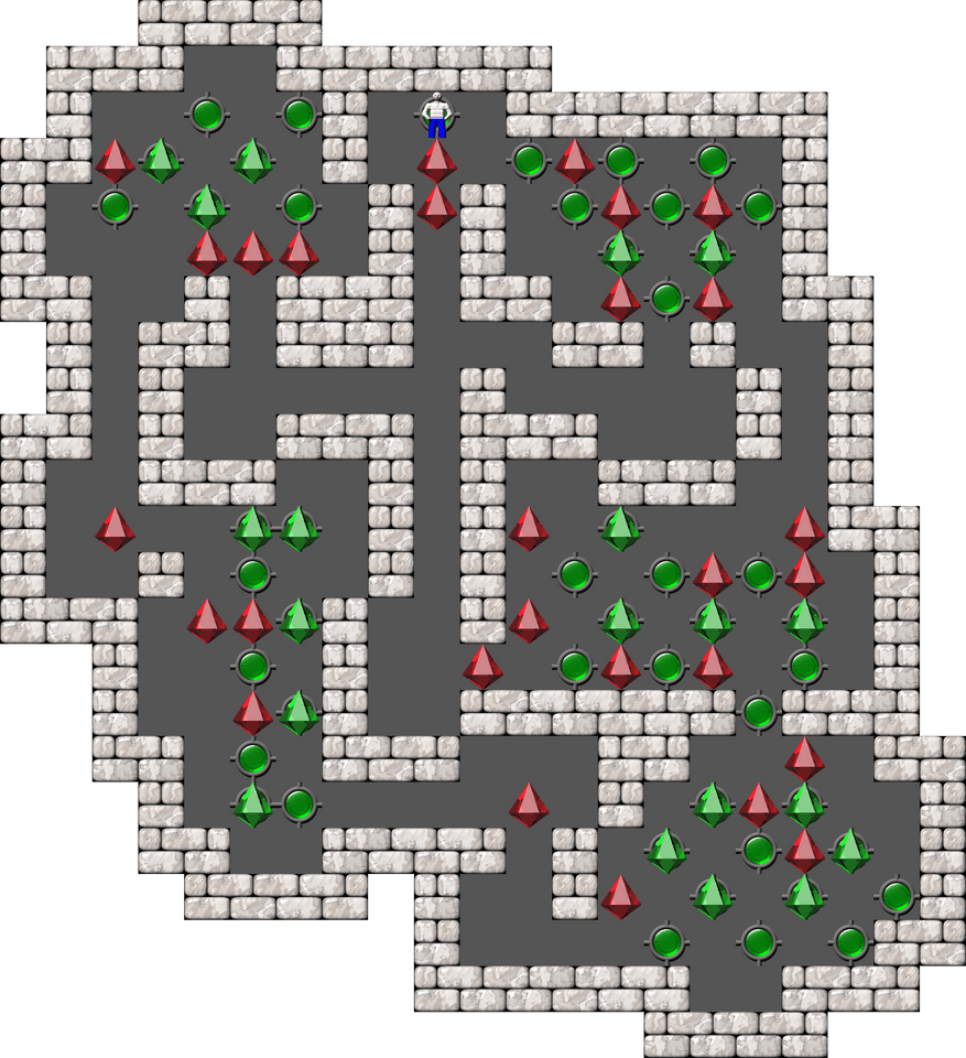 Sokoban Mass Remodel level 295